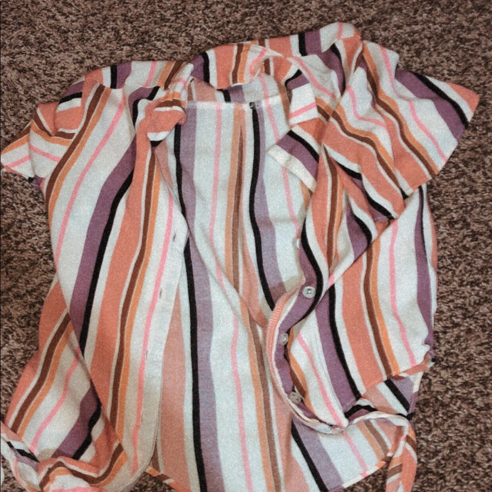 beach cropped flannel